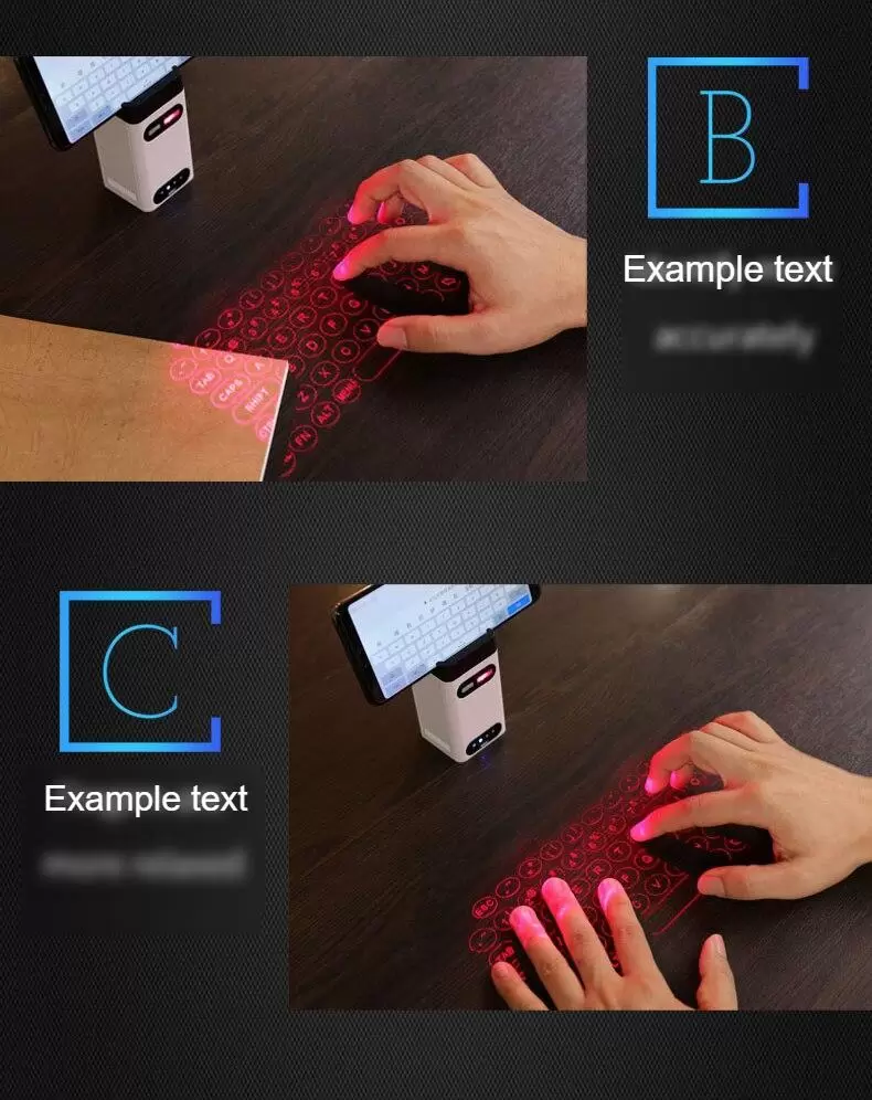 Teclado virtual a laser com bluetooth